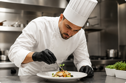 Halal-certified kitchens, hotel-grade hygiene  standards throughout.